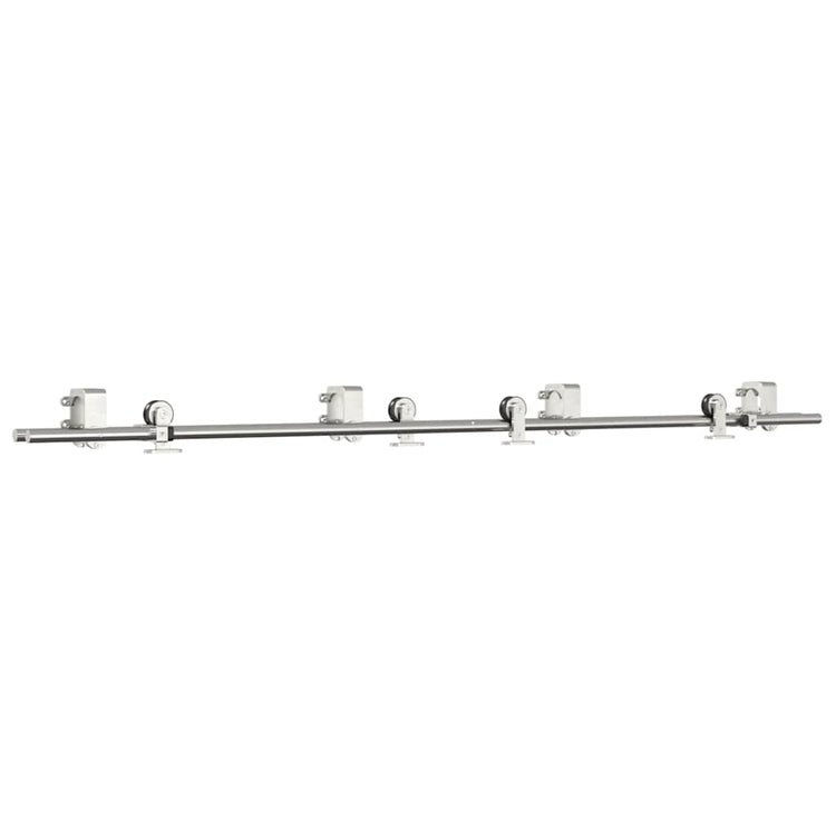 Vidaxx Schiebetürteile-Set 200 cm Edelstahl silberfarben