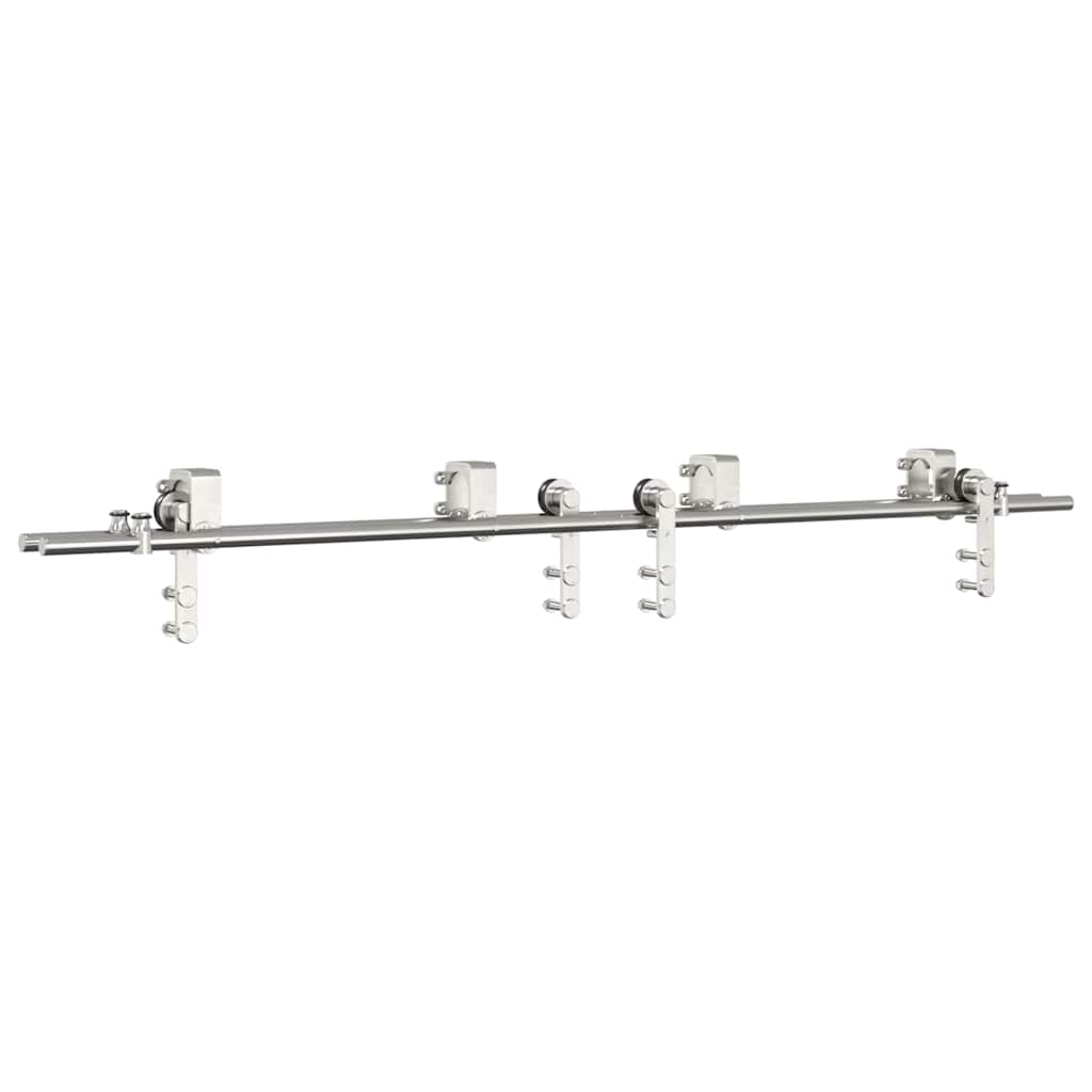 Vidaxx Schiebetürteile-Set 183 cm Edelstahl silberfarben