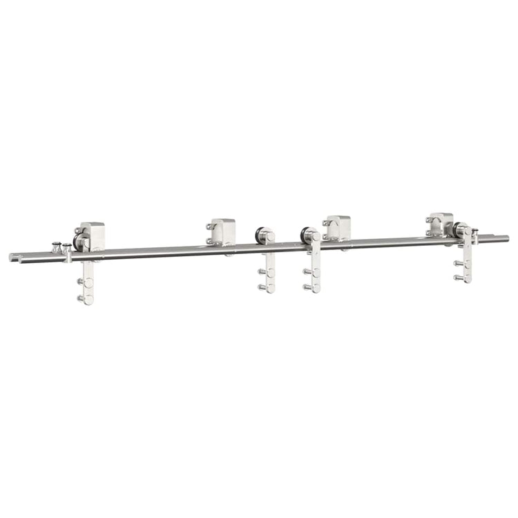 Vidaxx Schiebetürteile-Set 183 cm Edelstahl silberfarben