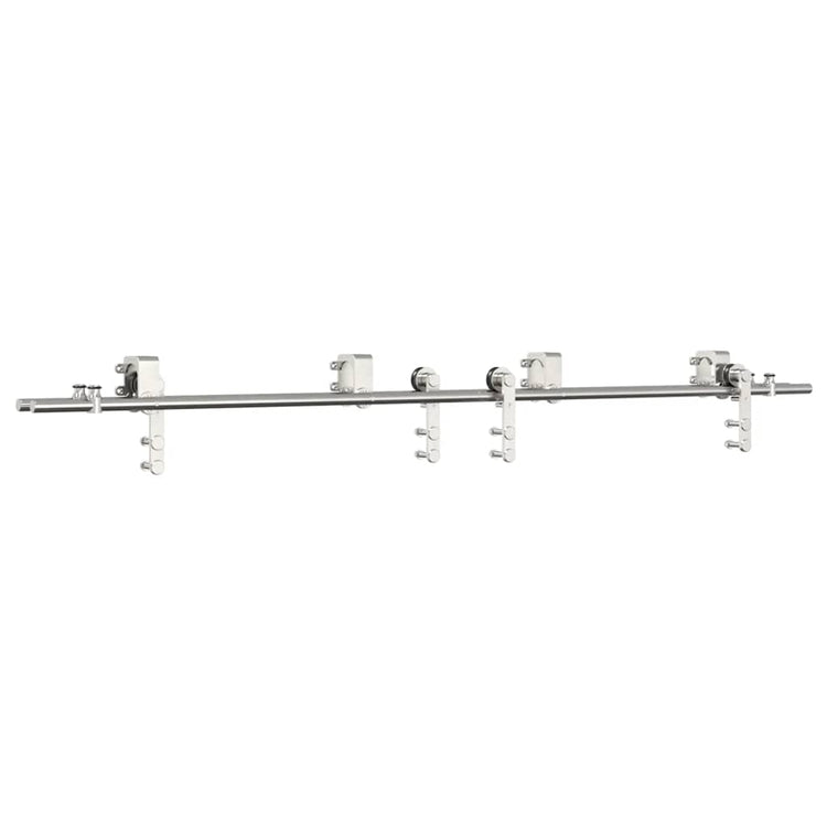 Vidaxx Schiebetürteile-Set 200 cm Edelstahl silberfarben