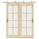 Vidaxx Schiebetürteile-Set 200 cm Edelstahl silberfarben