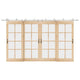 Vidaxx Schiebetürteile-Set 400 cm Edelstahl silberfarben