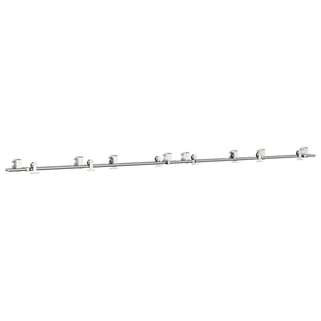 Vidaxx Schiebetürteile-Set 366 cm Edelstahl silberfarben