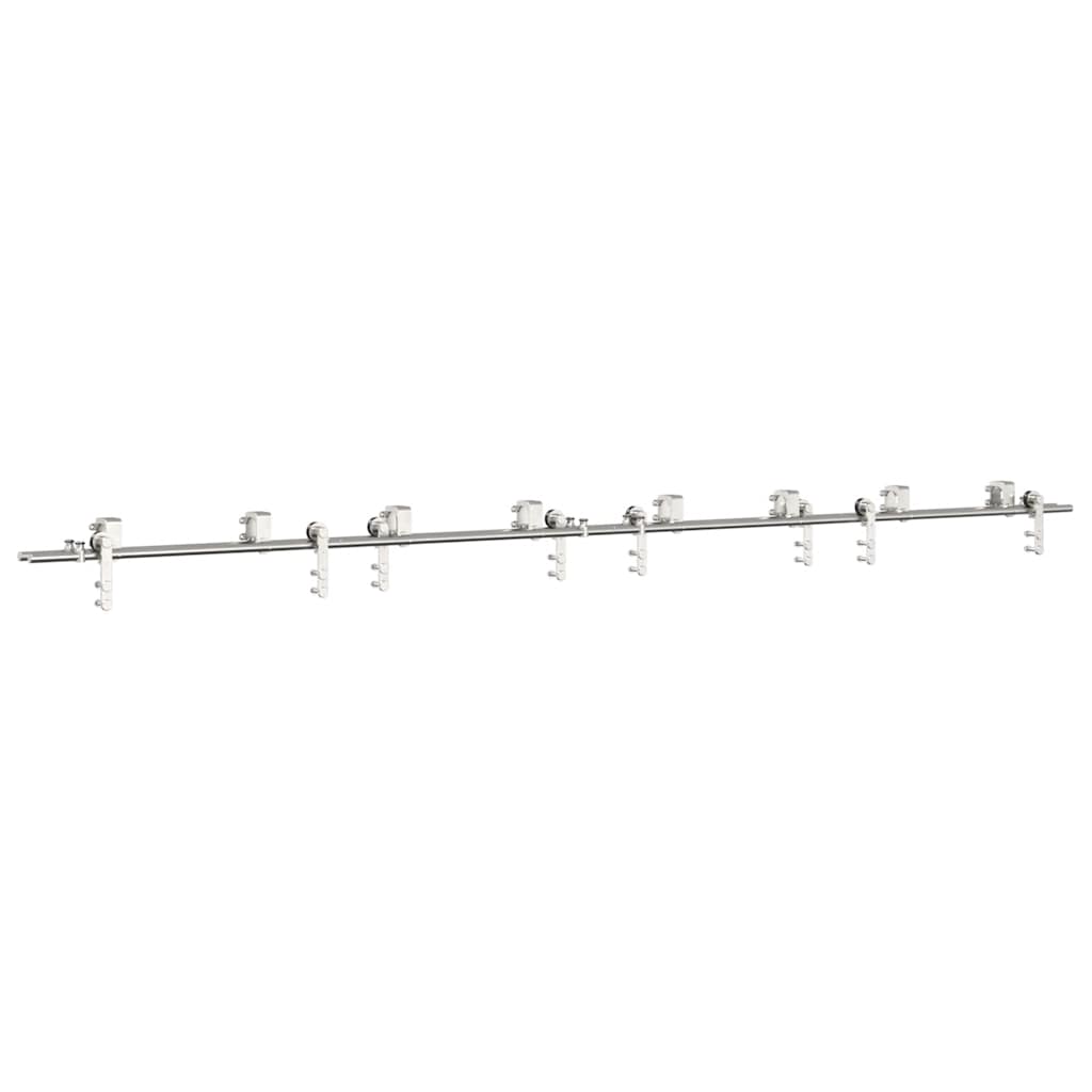 Vidaxx Schiebetürteile-Set 366 cm Edelstahl silberfarben