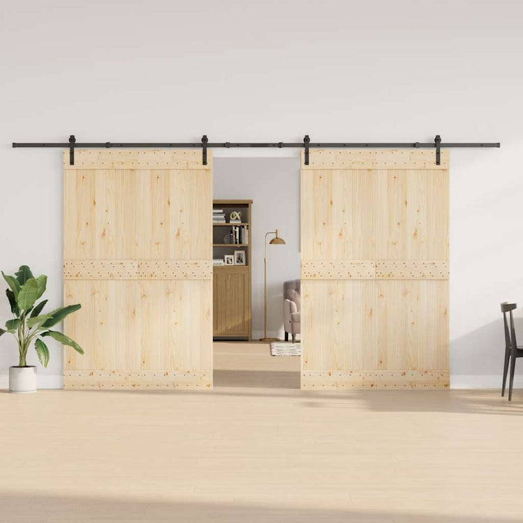 Vidaxxl Box mit Teilen für Schiebetür 427 cm Stahl schwarz