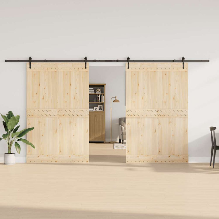 Vidaxxl Box mit Teilen für Schiebetür 427 cm Stahl schwarz