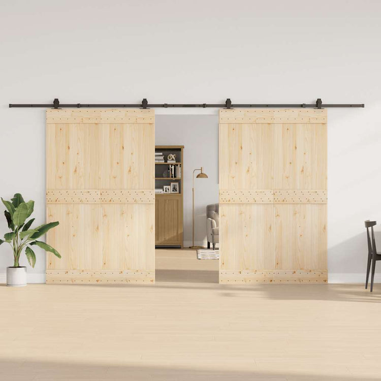 Vidaxxl Box mit Teilen für Schiebetür 427 cm Stahl schwarz