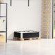 Vidaxl -Paletopzetrand 80x60 cm Festkiefer schwarz