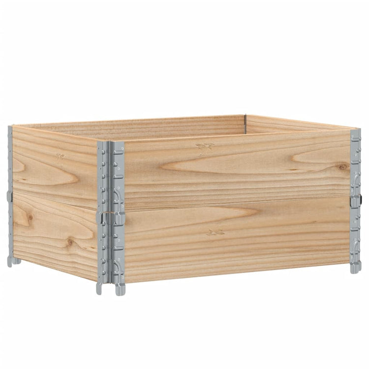 VIDAXL Palletopzetranden 2 ST 80x60 cm Festkiefer