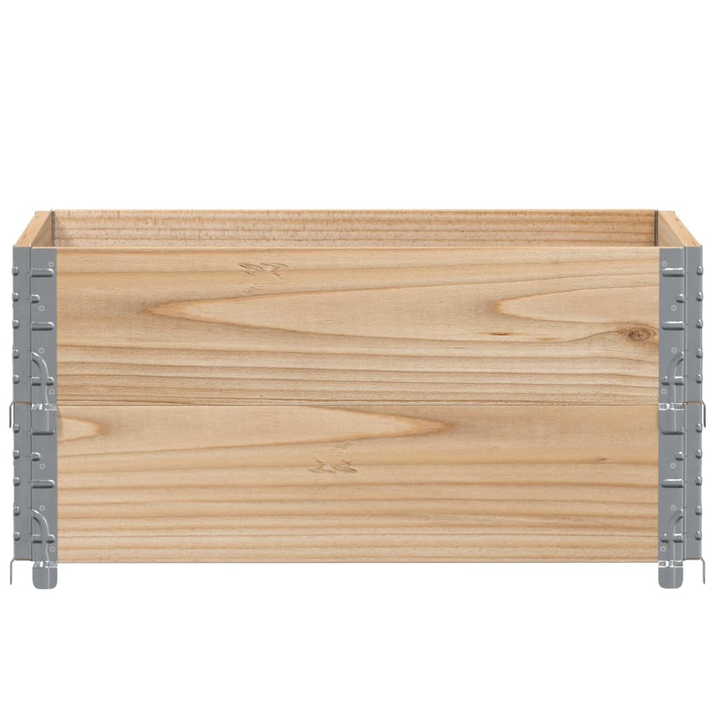 VIDAXL Palletopzetranden 2 ST 80x60 cm Festkiefer