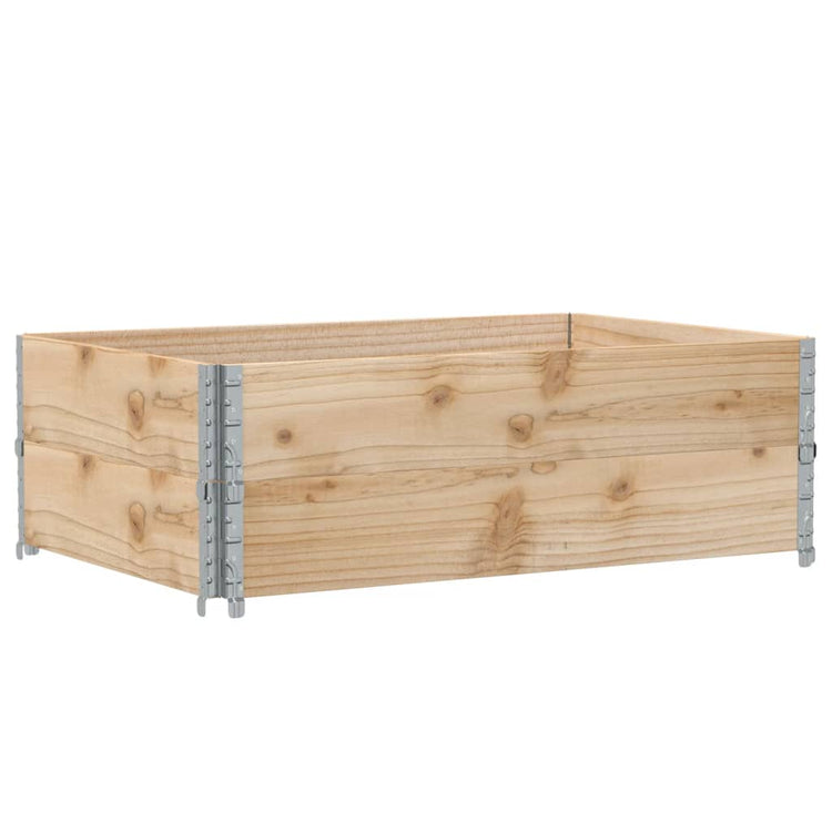 Vidaxl palletopzetranden 2 PCs 120 x 80 cm Festkiefer