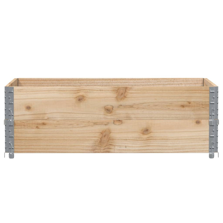 Vidaxl palletopzetranden 2 PCs 120 x 80 cm Festkiefer