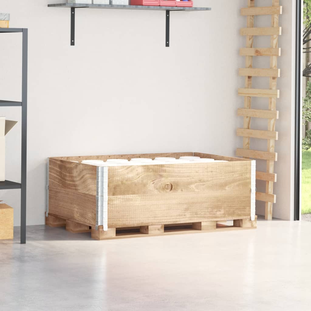 Vidaxl palletopzetranden 2 PCs 120 x 80 cm Festkiefer