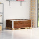 VIDAXL Palletopzetranden 2 PCs 120 x 80 cm Festkiefernkiefernbraun