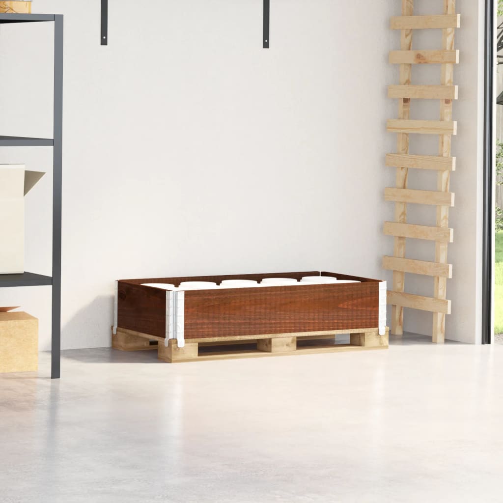 VIDAXL Palletopzetrand 100x50 cm Festkiefernbraun