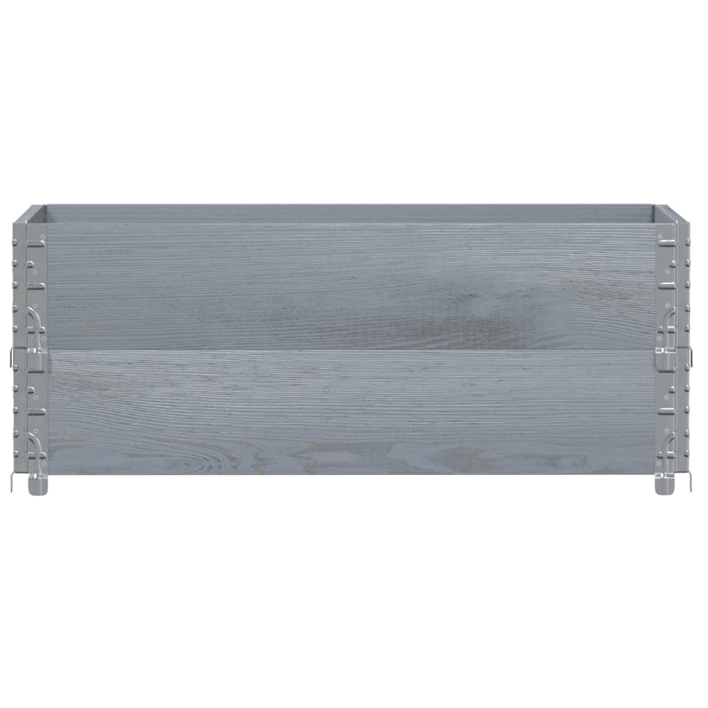 VIDAXL Palletopzetranden 2 PCs 100x50 cm Festkiefergrau
