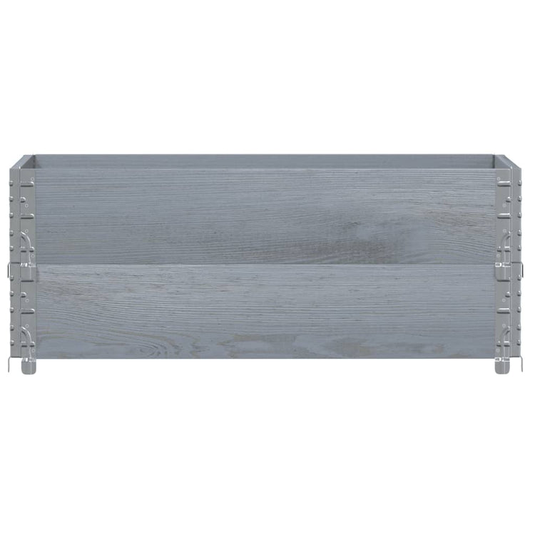 VIDAXL Palletopzetranden 2 PCs 100x50 cm Festkiefergrau