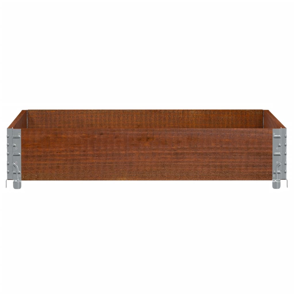 VIDAXL Palletopzetrand 100x100 cm Festkiefernkiefernbraun