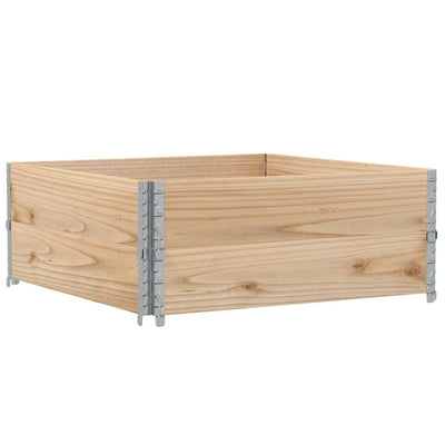 VIDAXL Palletopzetranden 2 PCs 100x100 cm Festkiefer