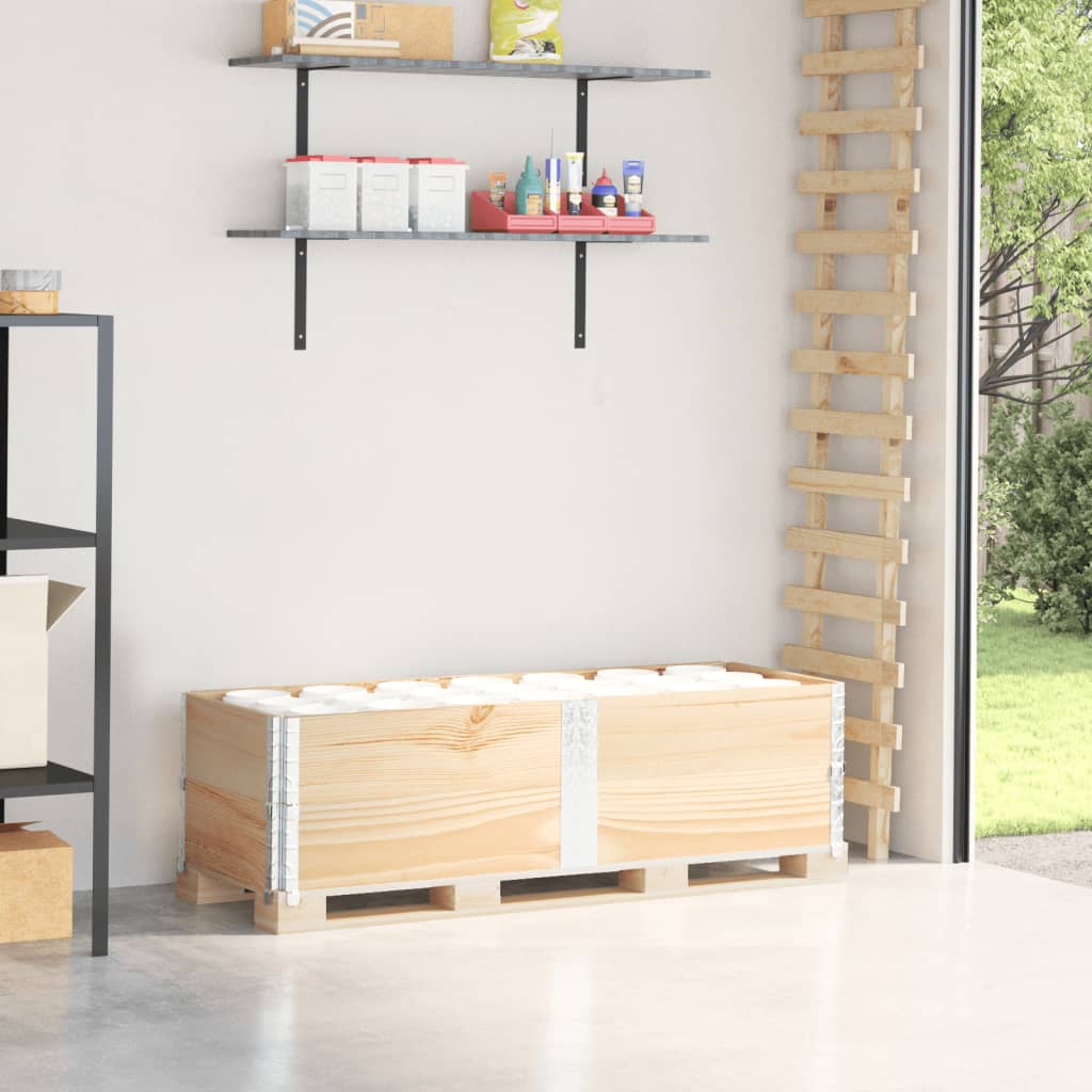 VIDAXL Palletopzetranden 2 ST 150x50 cm Festkiefer