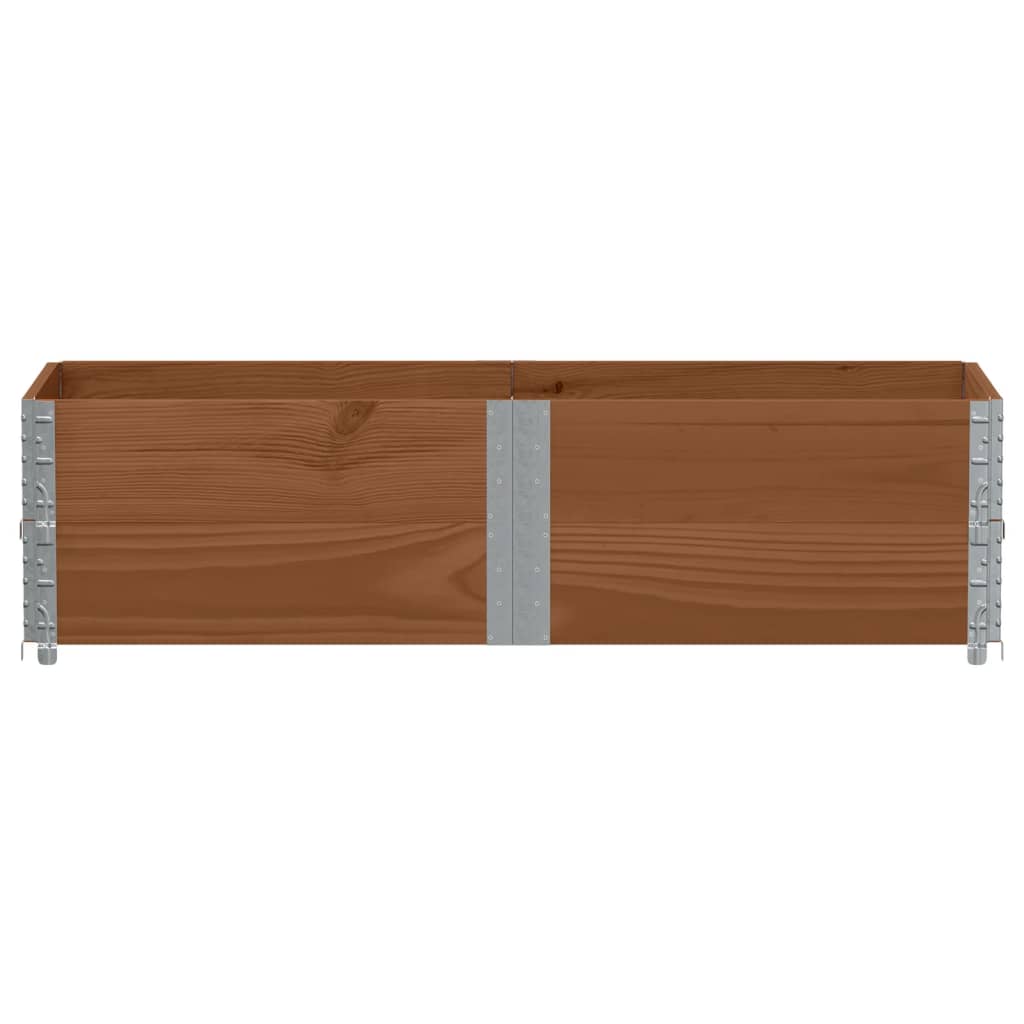 VIDAXL Palletopzetranden 2 ST 150 x 50 cm Festkiefernkiefernbraun