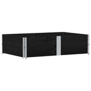 VIDAXL PALLETOPZETRanden 2 ST 150 x 100 cm Festkiefer schwarz schwarz schwarz - afbeelding 2