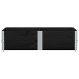 VIDAXL PALLETOPZETRanden 2 ST 150 x 100 cm Festkiefer schwarz schwarz schwarz - afbeelding 3