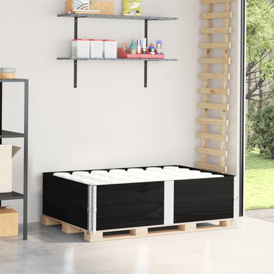 VIDAXL PALLETOPZETRanden 2 ST 150 x 100 cm Festkiefer schwarz schwarz schwarz