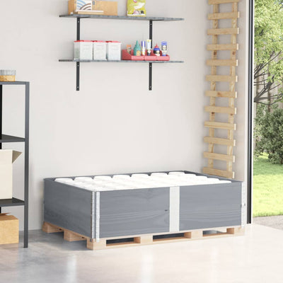 VIDAXL Palletopzetranden 2 ST 150x100 cm Festkieferngrau grau grau