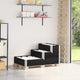 Vidaxl erhöhte Pflanzer 3-Schicht 120 x 80 cm Festkieferholz schwarz