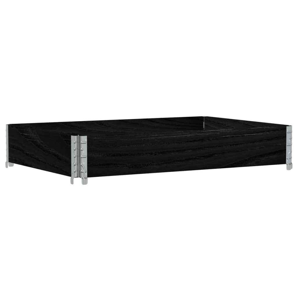 VIDAXL -Planungsbox 120x80 cm Festkiefer schwarz