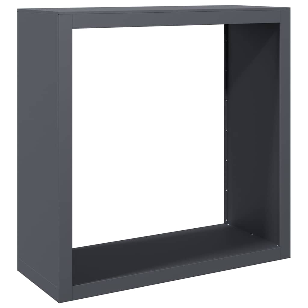 VIDAXL -Kamin Trek 100x40x100 cm Stahl Anthrazit -Verschärft