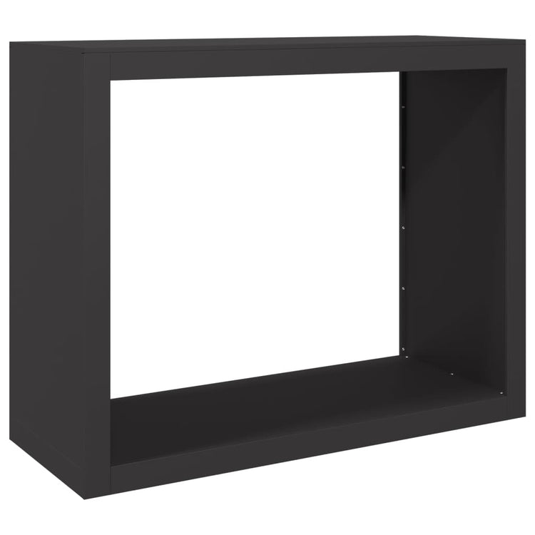 Vidaxl Kamin 100x40x80 cm Stahlschwarz
