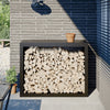 Vidaxl Kamin 100x40x80 cm Stahlschwarz