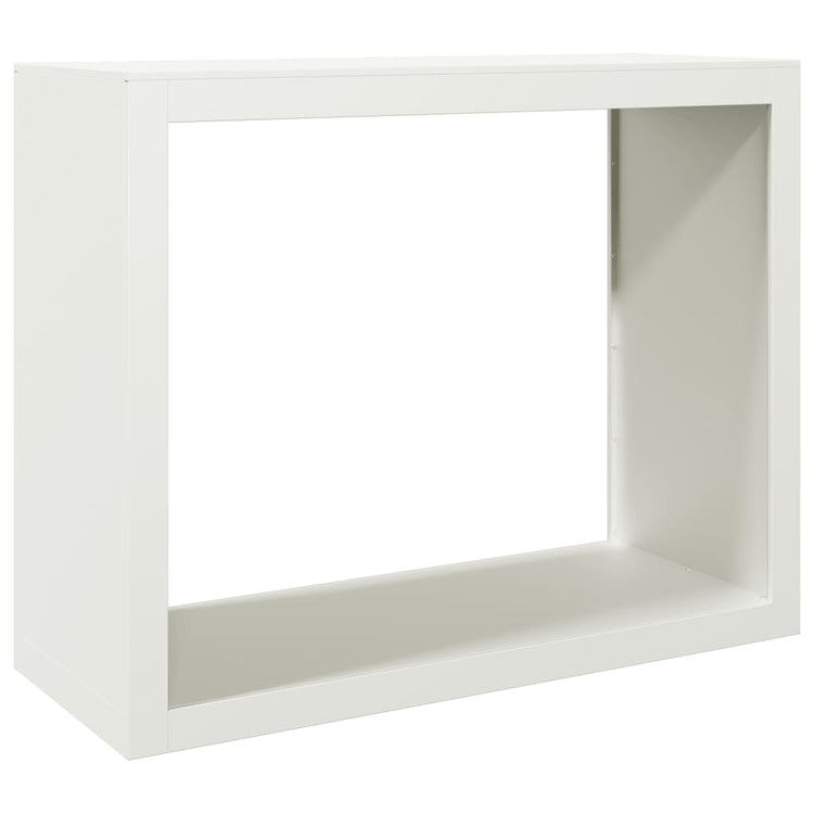 Vidaxl Kamin 100x40x80 cm Stahlweiß