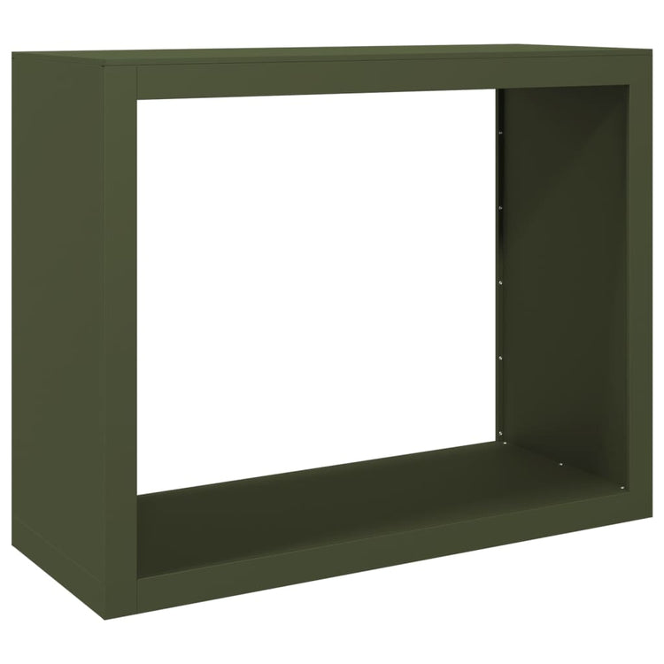 Vidaxl -Kamin 100x40x80 cm Stahlgrün