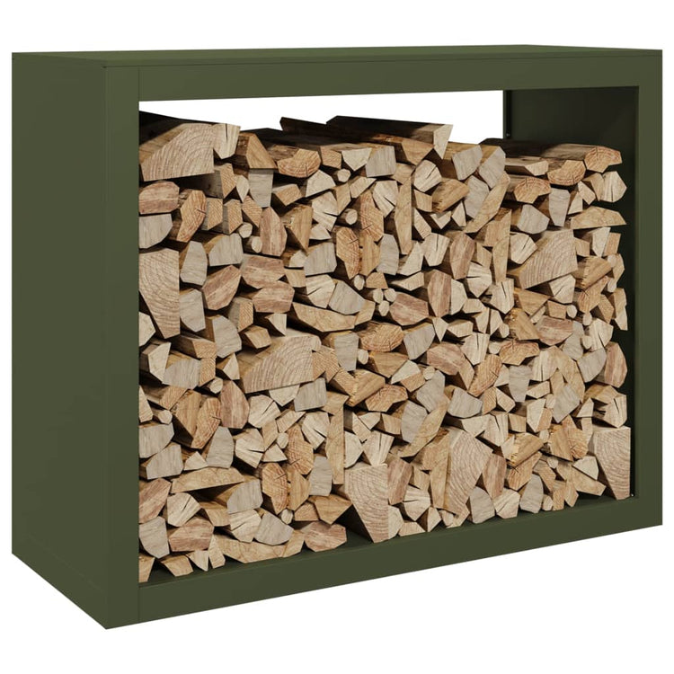 Vidaxl -Kamin 100x40x80 cm Stahlgrün