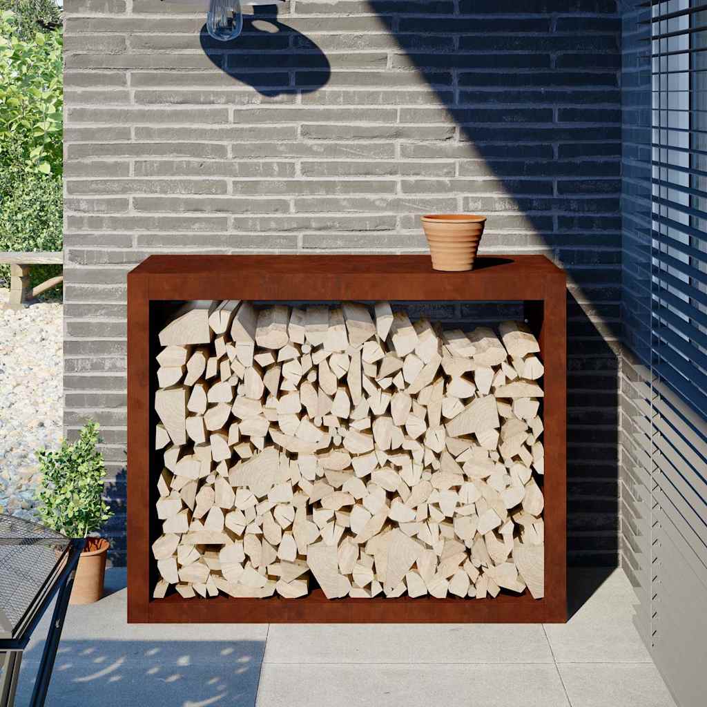 VIDAXL StandhoodTrek 100x40x80 cm Wetterstahl