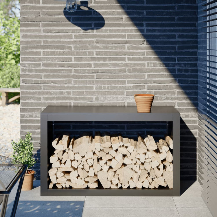 VIDAXL -Kamin 100x40x60 cm Stahl Anthrazit -ausgelöst