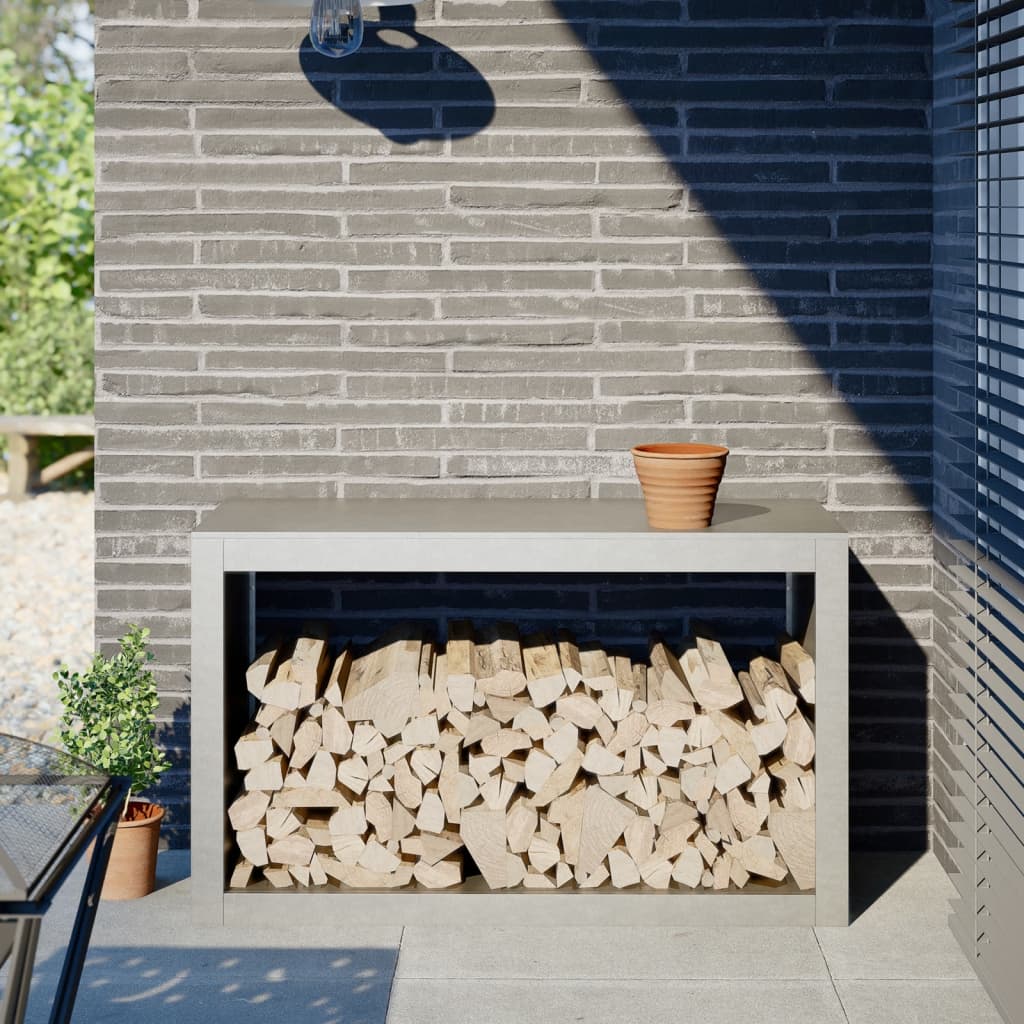 VIDAXL -Kamin 100x40x60 cm Edelstahl