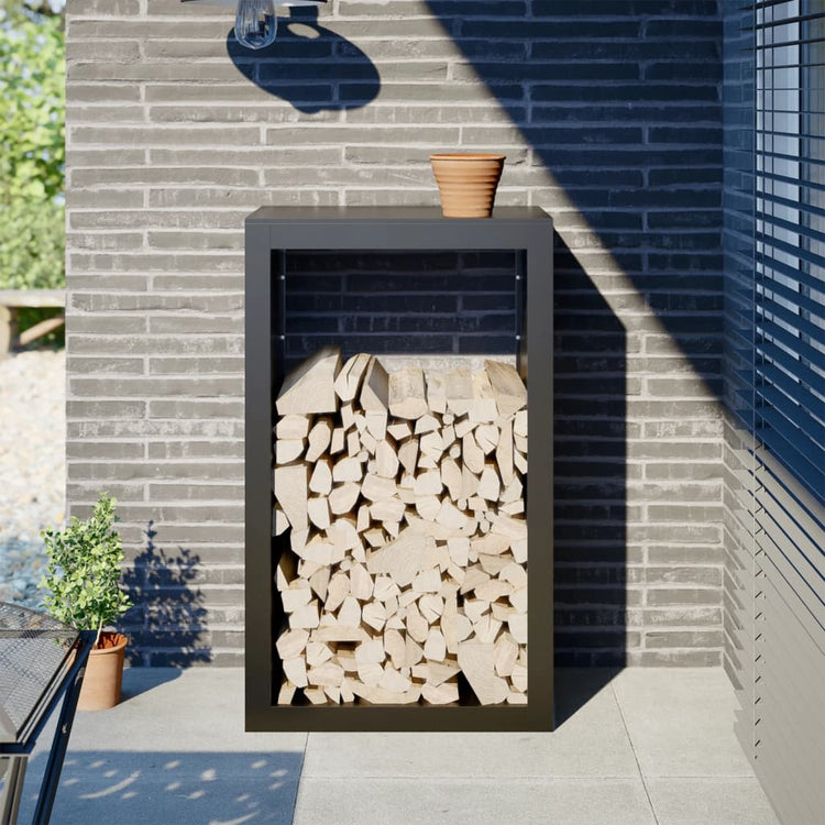 Vidaxl Kamin 60x40x100 cm Stahlschwarz