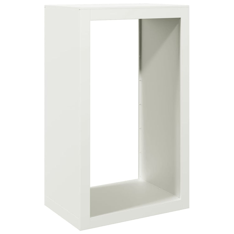 Vidaxl Kamin 60x40x100 cm Stahlweiß
