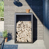 VIDAXL -Kamin 60x40x100 cm Stahl Anthrazit -ausgelöst