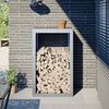 VIDAXL -Kamin 60x40x100 cm verzinkter Stahl