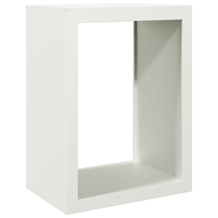 Vidaxl Kamin 60x40x80 cm Stahlweiß