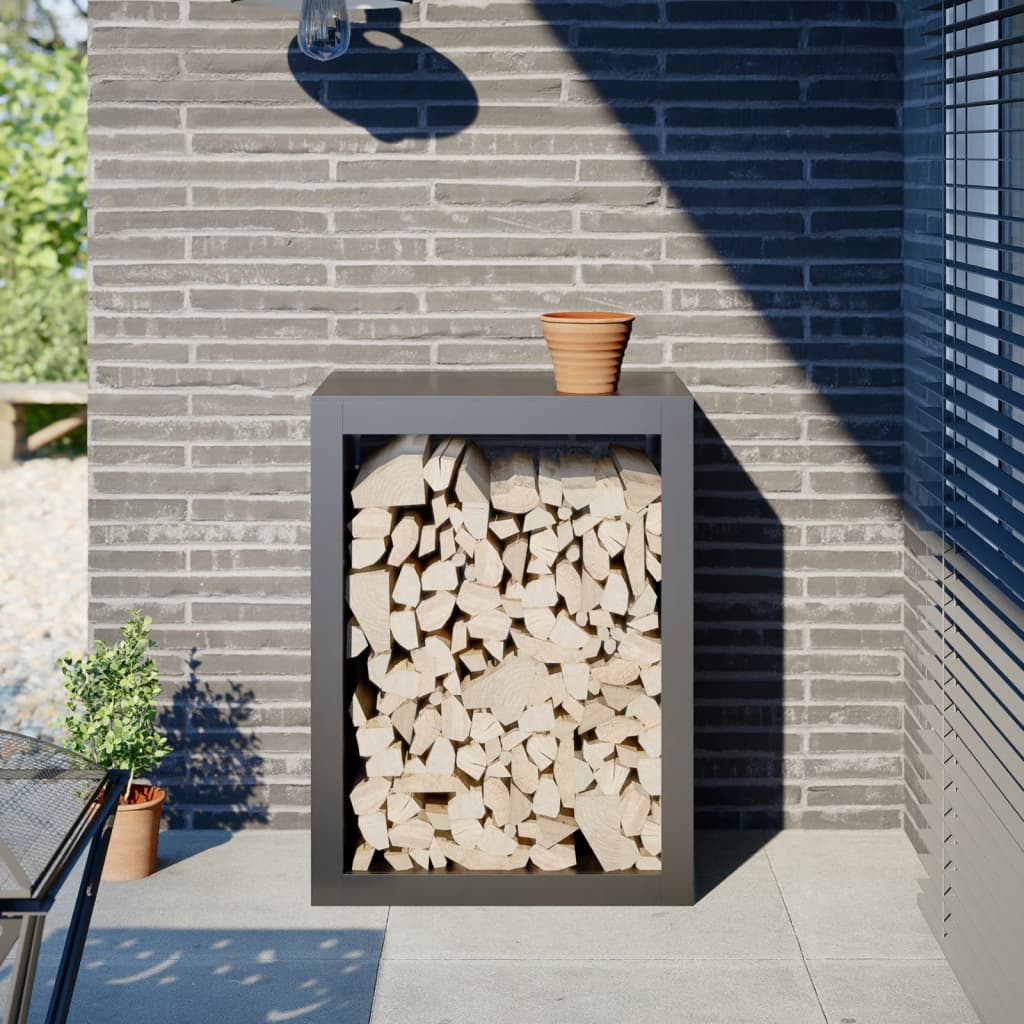 VIDAXL -Kamin 60x40x80 cm Stahl Anthrazit -ausgelöst