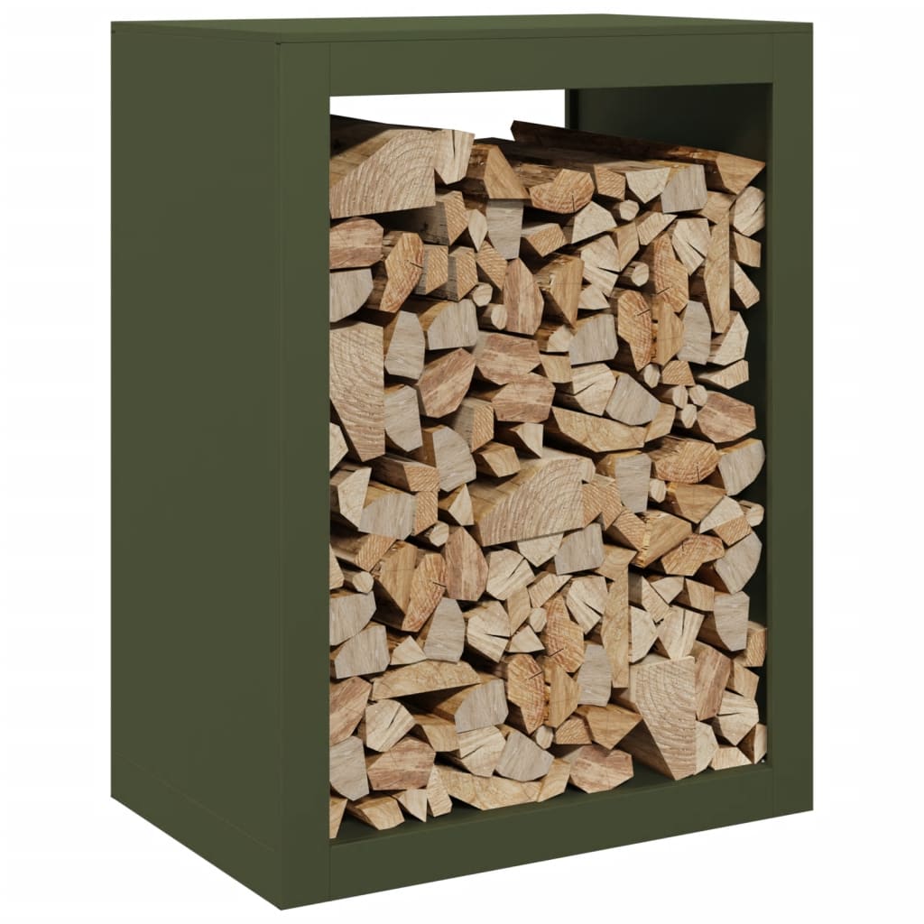Vidaxl -Kamin 60x40x80 cm Stahlgrün