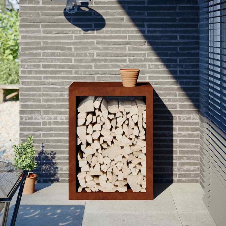 Vidaxl Standhousrek 60x40x80 cm Wetterstahl