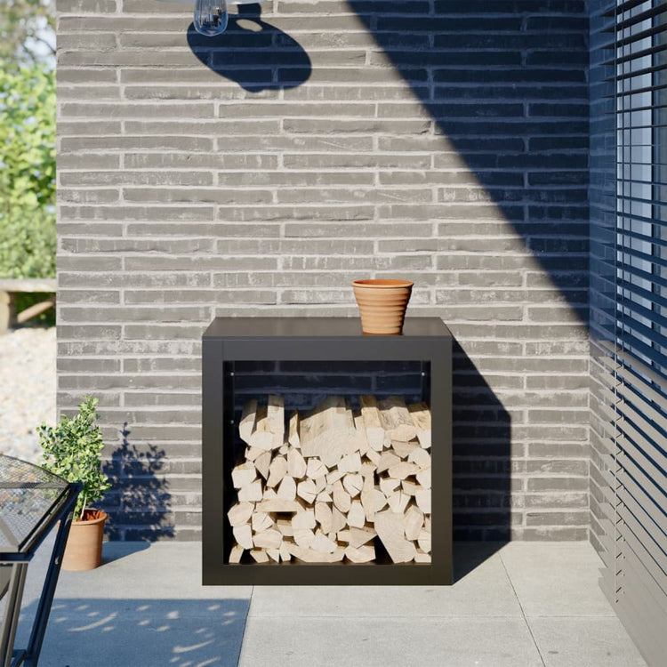 Vidaxl Kamin 60x40x60 cm Stahlschwarz