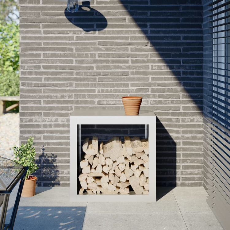 Vidaxl Kamin 60x40x60 cm Stahlweiß